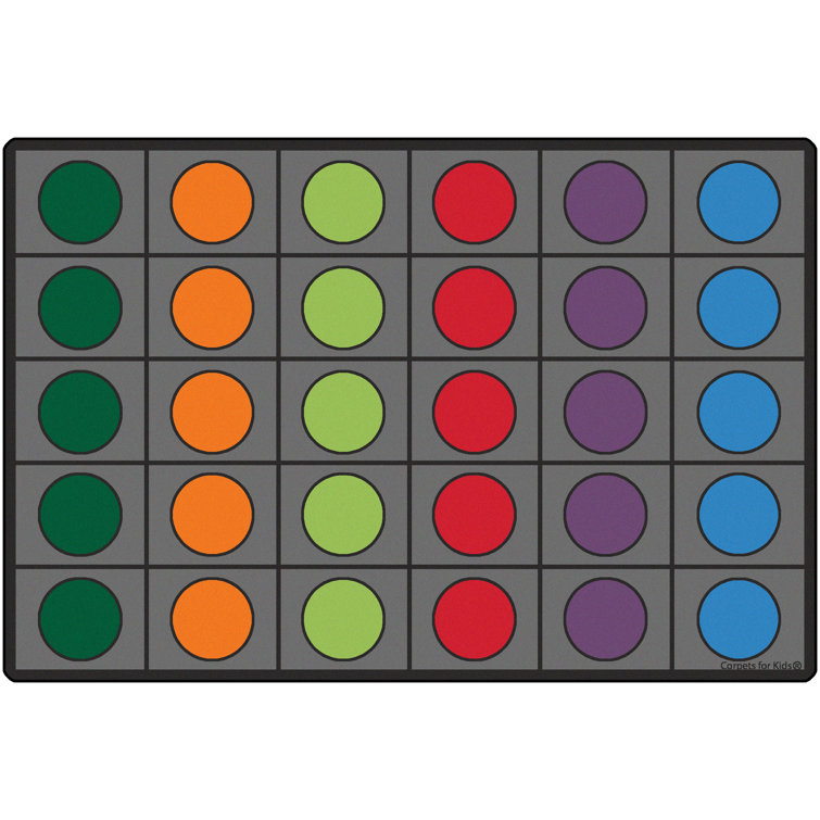 Carpets for Kids Tufted Performance Gray/Green/Red Rug Wayfair